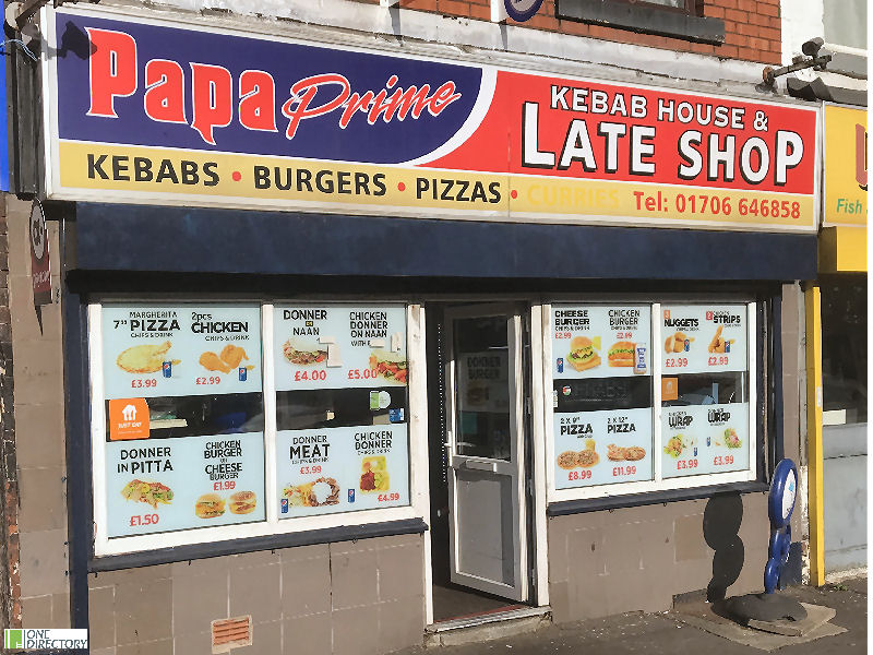 Papa Prime Kebab House & Late Shop, Rochdale, Greater Manchester