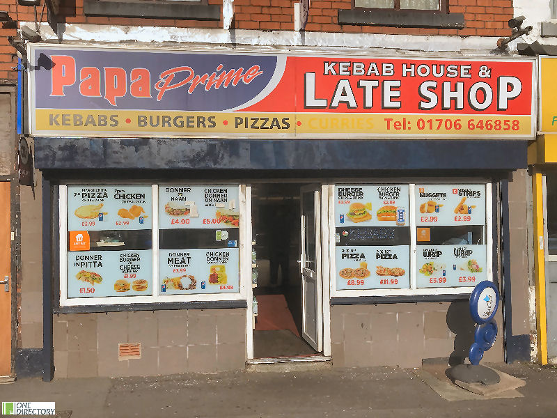 Papa Prime Kebab House & Late Shop, Rochdale, Greater Manchester