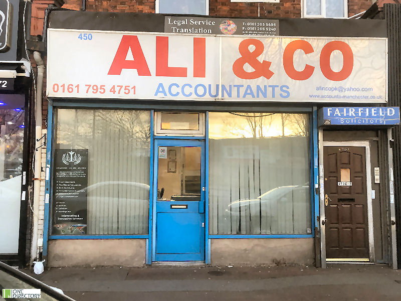 Ali & Co Accountants, Cheetham Hill, Manchester, M8