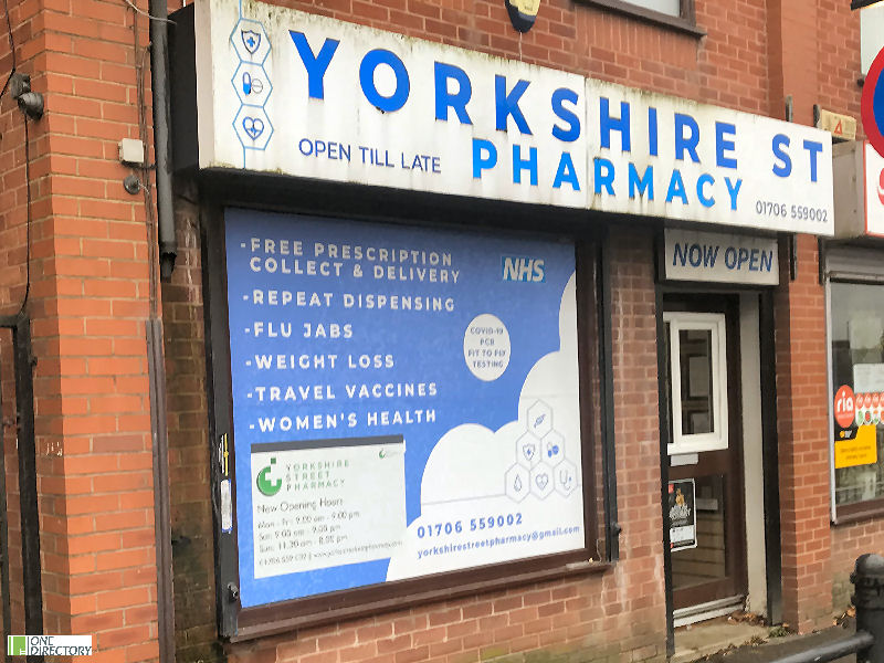 Yorkshire Street Pharmacy, Rochdale, Greater Manchester